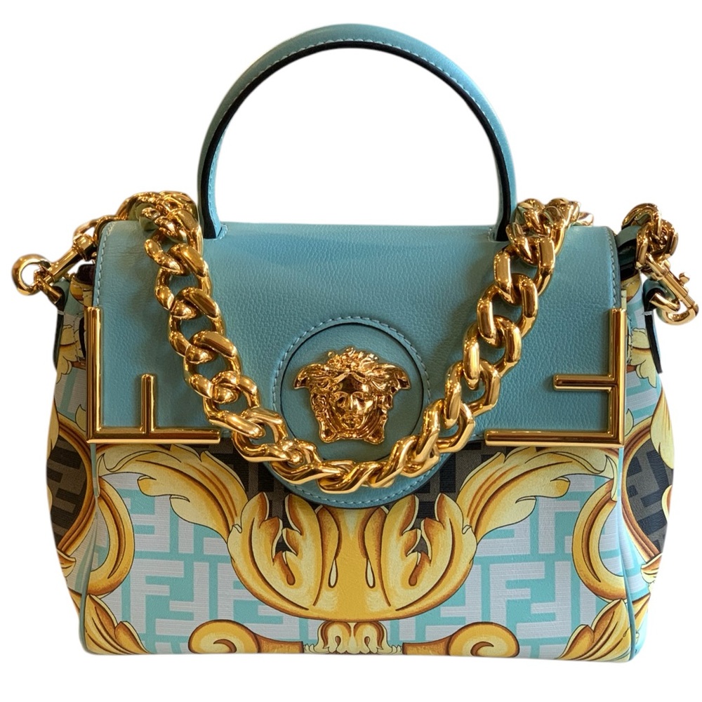 Fendi X Versace Light Blue Handbag - Picture 2 of 7